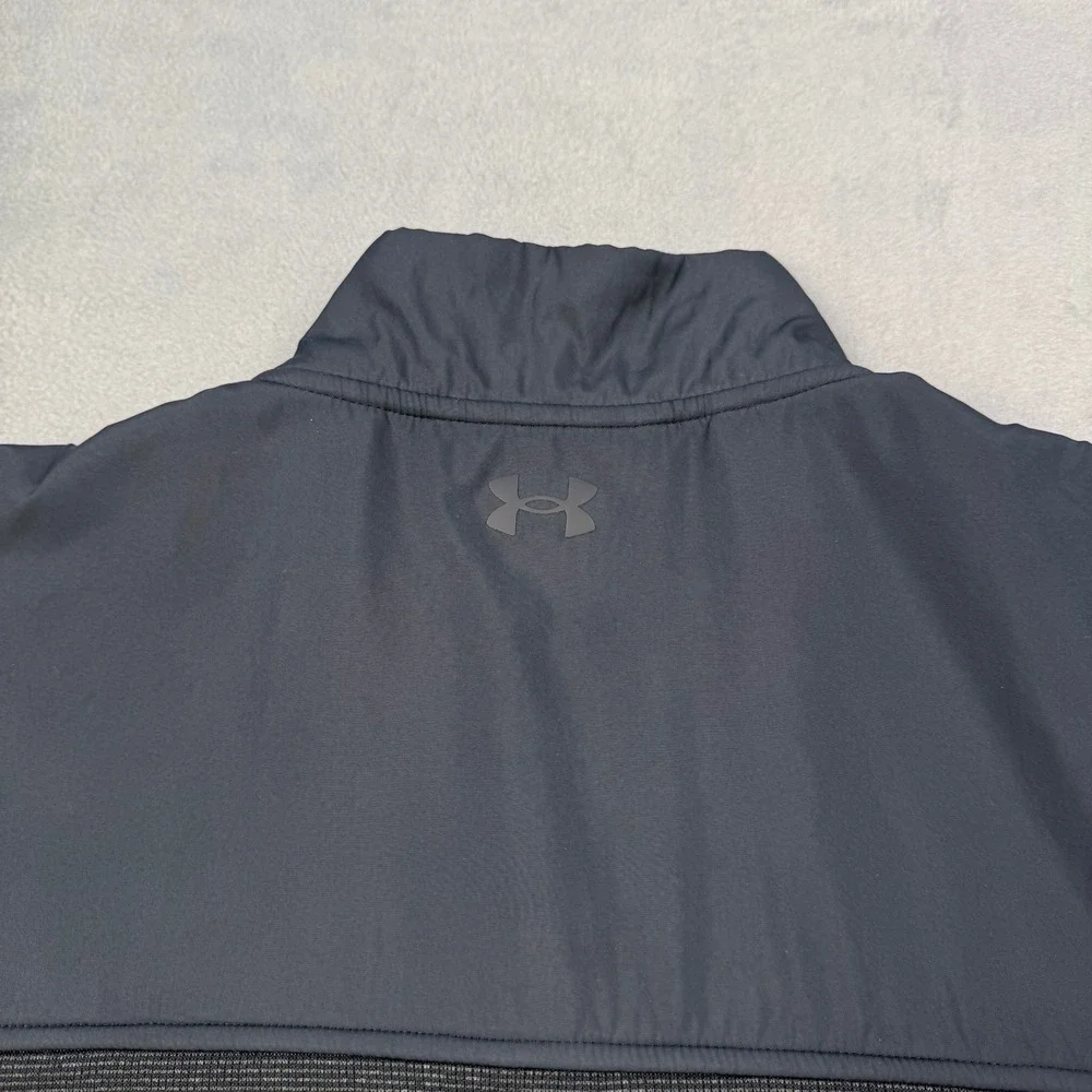 Under Armour Golf Sweatshirt Mens Large Gray 1/4 Zip ColdGear Tequila Cazadores